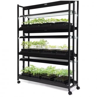 LED Plant Growth Cart, Large, 3-Tier