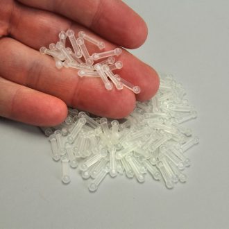 DNA Simulation Bulk Clear Connectors, Pack of 300