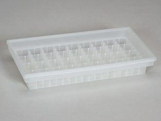 Magenta 7-Way Tray, Holds 8 GA-7 Vessels or 36 25-mm Tubes