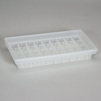 Magenta 7-Way Tray, Holds 8 GA-7 Vessels or 36 25-mm Tubes