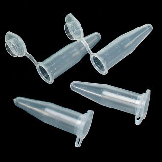 Microcentrifuge Tubes, Polypropylene, Nonsterile, 1.5 mL, Pack of 1,000