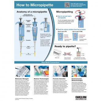 How to Micropipette Lab Skills Poster