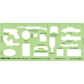 Latent Print Evidence Sketching Template