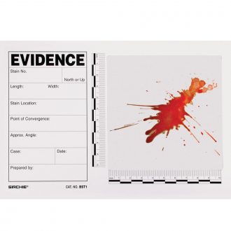 Sirchie® Blood Stain/Evidence Template, Pack of 15