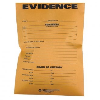 Chain of Custody Evidence Envelope, Pack of 100