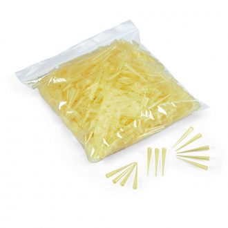 Micropipet Tips, Yellow, Nonsterile, Bulk, 1-200 µL, Bag of 1,000