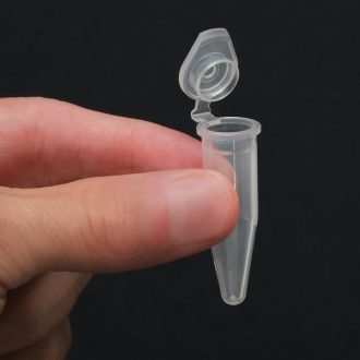 Microcentrifuge Tubes, 1.5 mL, Polypropylene, Clear, Sterile, Pack of 1,000