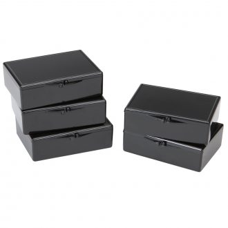 Western Blot Box, 3-1/2 x 2-9/16 x 1'', Black, Pack of 5