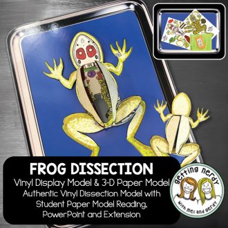 Scienstructable 3D Dissection Model®: Frog Vinyl Manipulative and Digital Classroom Set