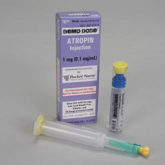 Demo Dose® Atropin Simulated Code Drug, 1-mg (0.1 mg/mL) Syringe