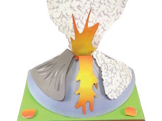 Origami Organelles™ 3-D Paper Model Kit: Volcano