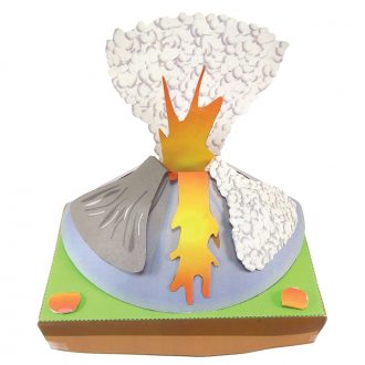 Origami Organelles™ 3-D Paper Model Kit: Volcano