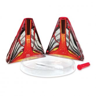 Erupting Cross-Sectional Volcano Model