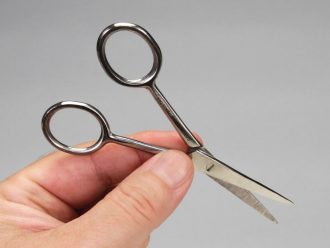 Dissecting Scissors, Stainless Steel, Straight, 4 1/2 in