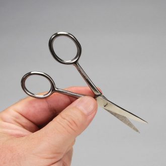 Dissecting Scissors, Stainless Steel, Straight, 4 1/2 in
