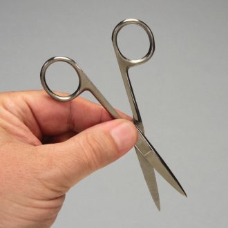 Dissecting Scissors, Stainless Steel, Sharp/Sharp, Straight, 4-1/2”