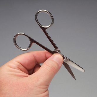 Surgical Scissors, Stainless Steel, Sharp/Blunt, Straight, 4 1/2 in