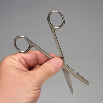 Surgical Scissors, Stainless Steel, Sharp/Blunt, Straight, 5 1/2 in