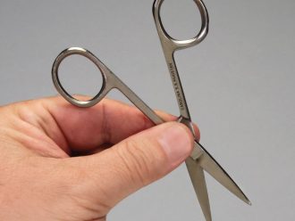 Surgical Scissors, Stainless Steel, Sharp/Sharp, Straight, 4 1/2 in