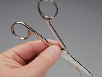 Surgical Scissors, Stainless Steel, Sharp/Sharp, Straight, 5 1/2 in