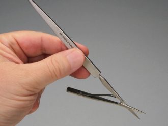 Iridectomy Microdissecting Scissors, Stainless Steel, 5 3/4 in