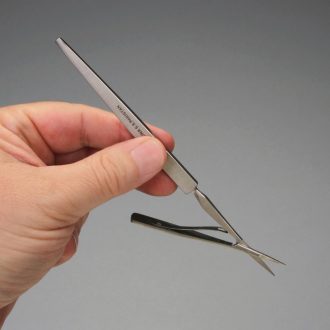 Iridectomy Microdissecting Scissors, Stainless Steel, 5 3/4 in