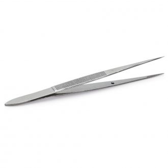 Dissecting Forceps, Fine Points, Stainless Steel, Straight, 4 1/2 inches