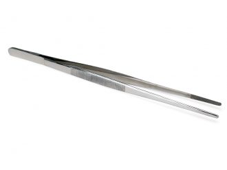 Specimen Forceps, Stainless Steel, Straight, 10 in