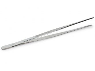 Specimen Forceps, Stainless Steel, Straight, 12 in