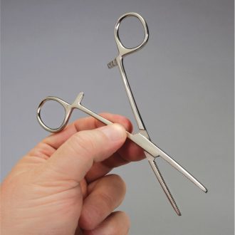 Rochester Pean Hemostatic Forceps, Stainless Steel, Straight, 5 1/2 in