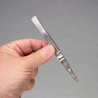 Scalpel, Screw-Lock, Nickel,No. 22 blade included, Uses Blades No. 20-25