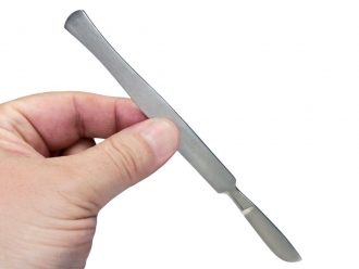 Dissecting Scalpel, Stainless Steel, One Piece, 1 1/2'' Blade