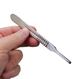 Scalpel Handle, Economy, No. 4, Stainless Steel, Uses Blades No. 20–25