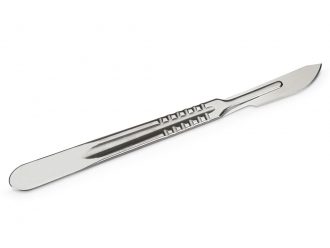 Scalpel Handle, Stainless-Steel, No. 4 with No. 22 Blade