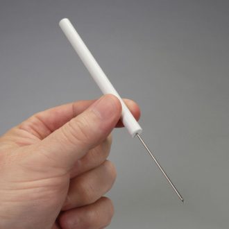 Dissecting Needle, Plastic Handle, Straight Point