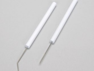 Dissecting Needle, Plastic Handle, Curved Point