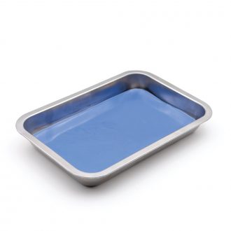 Standard Dissecting Pan, Stainless Steel, with Vinyl Pad