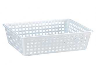 Cleaning/Draining Basket, Polyethylene, 15 3/4 x 11 3/4 x 4 in