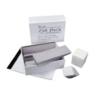Disposable Lab Pack: 50 Slides, 50 Plastic Coverslips, and Lens Paper Booklet