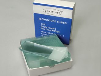 Microscope Slides, Student-Grade, Frosted, Single End, Box of 72