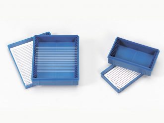 Carolina Blue Box, holds 25 Microscope Slides
