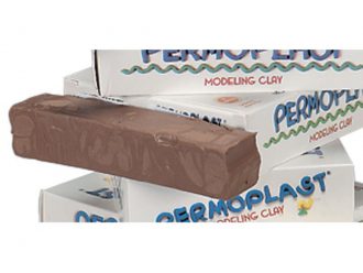 Brown modeling clay, 1 lb pack