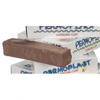 Brown modeling clay, 1 lb pack