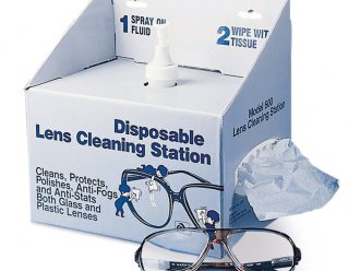Lens Cleaning Station, self-contained