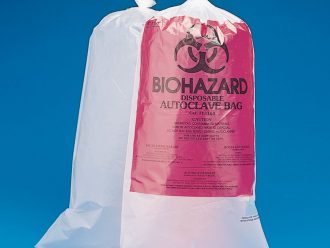 Autoclavable Biohazard Disposal Bags, 12 x 24'', Pack of 100