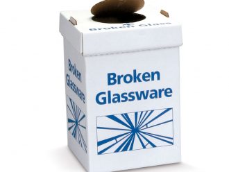 Glass Disposal Boxes, Benchtop Model, Pack of 6