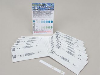 Free and Total Chlorine Water Test Strips, Vial of 30