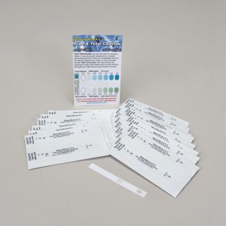 Free and Total Chlorine Water Test Strips, Vial of 30