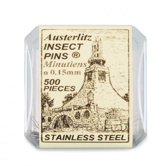 Minutien Pins, Stainless Steel, 0.20 mm Diam, Pack of 500