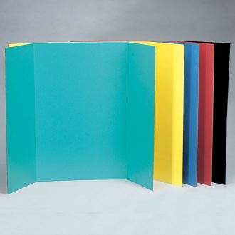 Exhibit Panels, Tri-Fold, White, Pack of 24